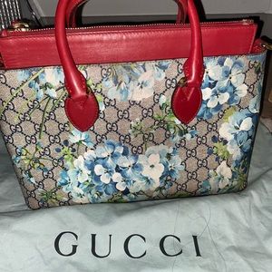 Gucci Ophidia Cloth Handbag (blue)